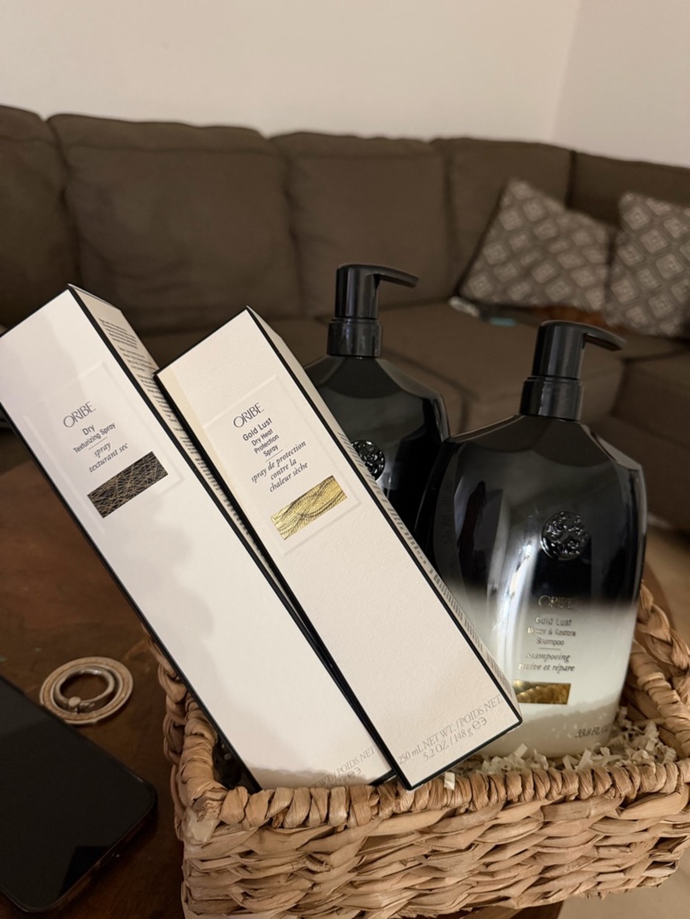 Oribe Gold Lust Shampoo & Conditioner Set in Black and Gold Bundle